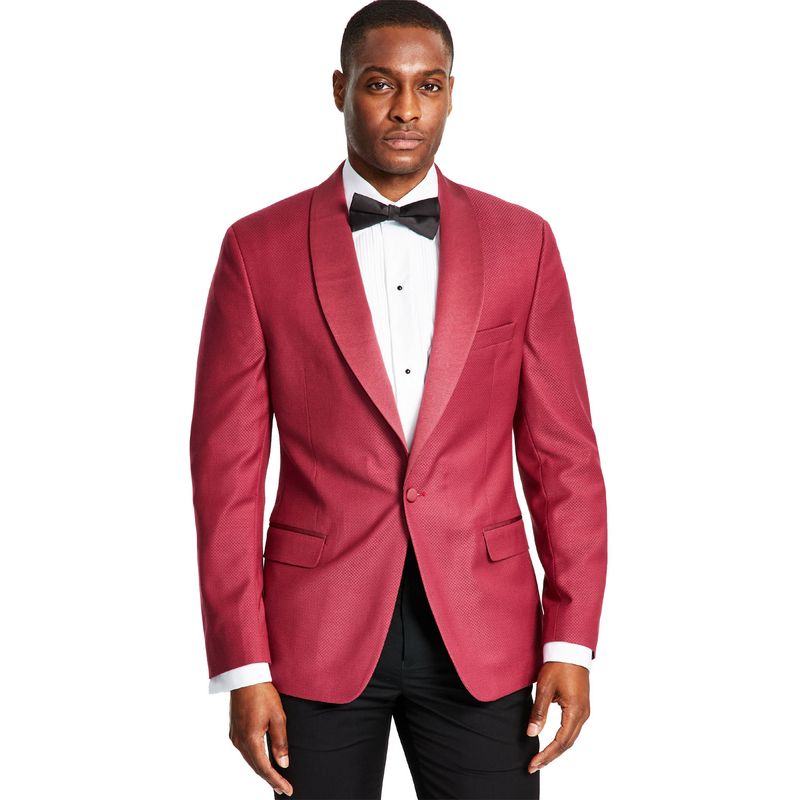 Alfani Mens Slim-Fit Tuxedo Jacket 36 Regular Rose - Nwt $360